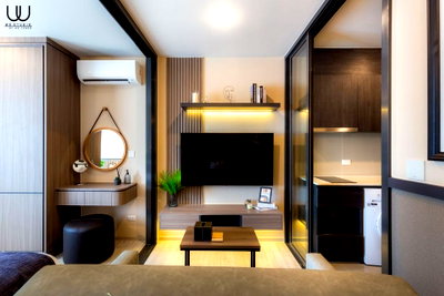 คอนโดให้เช่า : IKEEN01-082  XT ห้วยขวาง Condo (by Sansiri) เพียง 16,000 ห้พร้อมพร๊อพตกแต่งตามรูปทั้งหมด ใกล้ MRT ห้วยขวาง