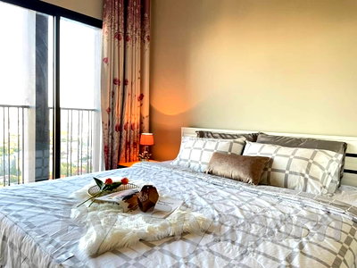 Condos for rent : 🌸🌸🌸SI020703 For rent Noble Reveal 1bedroom high floor, City view Super special price!!!Near BTS Ekkamai!!!