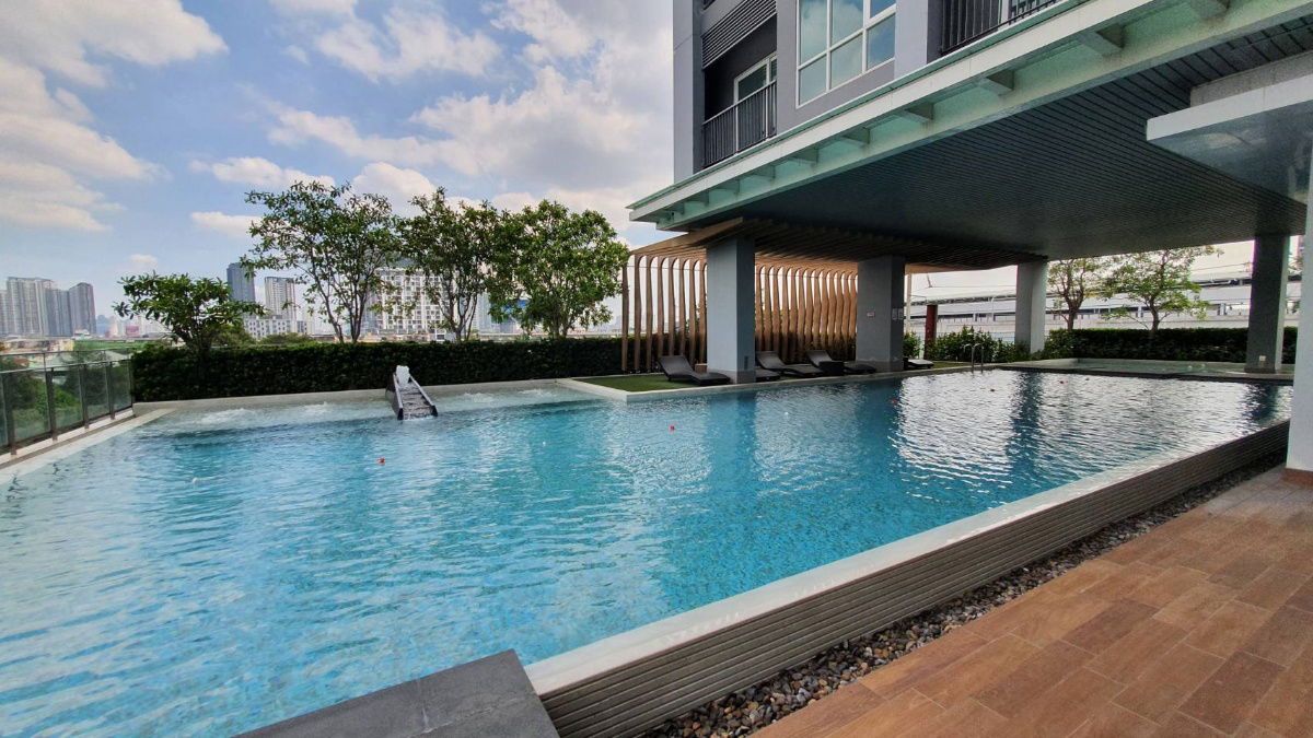 รูป สถานะตามภาพปก **ห้องว่างครับผม**  ให้เช่า เดอะ คีย์ วุฒากาศ ครับผม  33 ตรม.++ห้องโทนขาว ส่วนกลางดี ติดBTS วุฒากาศ 0 เมตร++ - รูปที่ 27/34