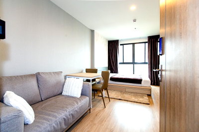 คอนโดให้เช่า : ** ให้เช่า  Ideo O2 - Studio  ขนาด 28 ตร.ม. เฟอร์ครบ อยู่ใกล้ BTS บางนา **