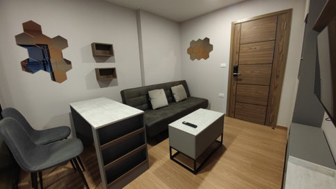 Condo The cube loft Srinakrin 28sq.m. Flr.6 pool view 9,500 baht/month