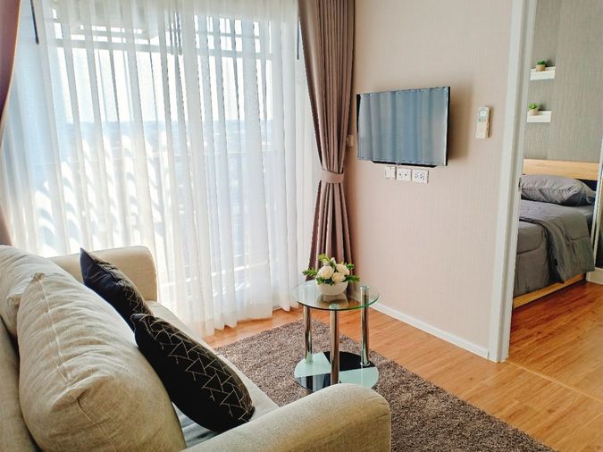 ⭐*ห้องรองมุม / วิวสระ / มี VDO ให้ดู / ของครบ มี ค.ซักผ้า⭐ ให้เช่าคอนโด Notting Hill Sukhumvit-Praksa ใกล้ BTS แพรกษา 700M ห้องสวยมากๆ 