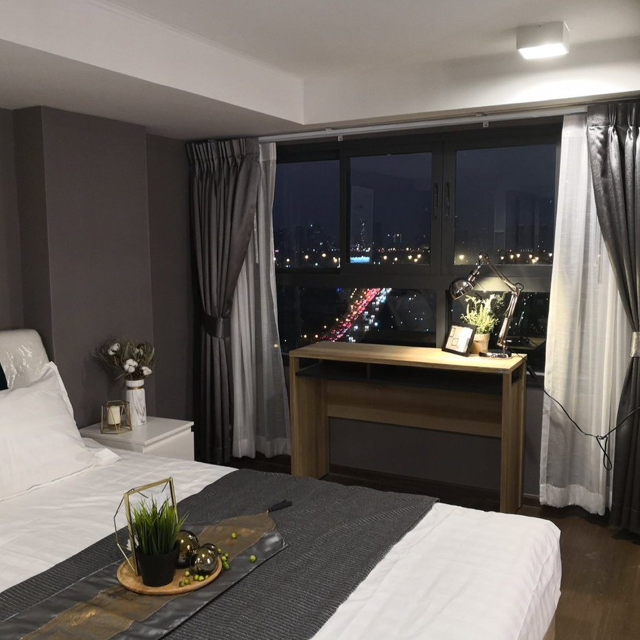 รูป 2 ห้องนอน 1 ห้องน้ำ Lofts style ชั้นสูง ที่ IDEO New Rama9 ห้องสวยตรงปก วิวเมือง - รูปที่ 30/36