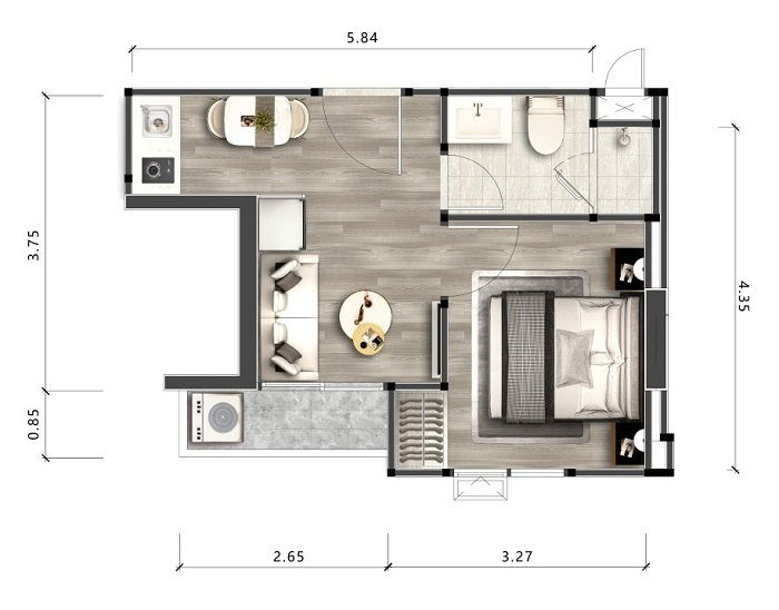 รูปภาพ1 Bedroom TYPE A