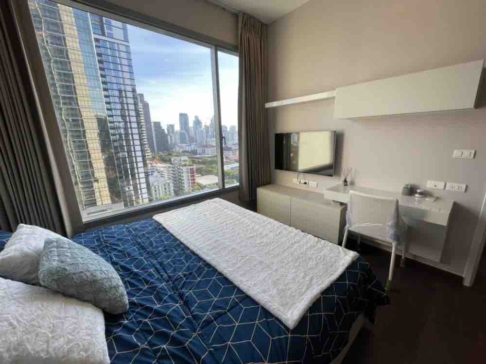 รูป 🔵⚪🔵 "For Rent" << Best room , Modern Style , Negotiable >> At Q Asoke line id:@arunestate 🔵⚪🔵 - รูปที่ 1/10