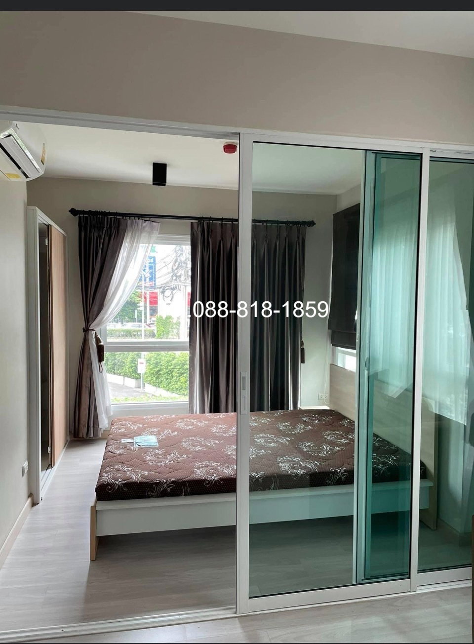 ให้เช่าเทมโป ควอด สะพานใหม่ ห้องมุมหน้าต่าง2ฝั่ง มีเครื่องซักผ้า Tel.0999983897