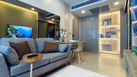 รูปภาพ 📍EXCLUSIVE! (1576) One 9 Five Rama 9 for rent nice room, nice view with nice price 26,000 Line@:  @realestateforreal