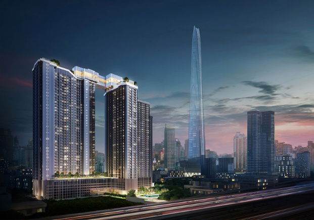 รูป ห้องใหม่🎻🎻🎻Life Asoke-Rame9  7  1ห้องนอน25  ตารางเมตร ใกล้สถานี บีทีเอส🎻🎻🎻 A Good view - รูปที่ 13/16