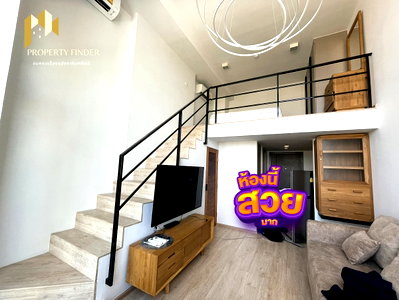 คอนโดให้เช่า : 🔥ให้เช่าคอนโด IDEO New Rama9 ห้อง Duplex เครื่องใช้ไฟฟ้า เฟอร์ครบ ✅ รีบด่วน❗