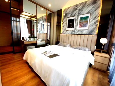 Condos for rent BTS Phrom Phong : T1317 Condo for rent Park Origin Phromphong, beautiful room, fully furnished, has a washing machine, special price
