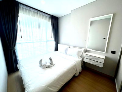 เช่าคอนโด ประตูน้ำเซ็นเตอร์ : 🔥🔥ราคาพิเศษ 15000฿ เท่านั้น!! 🌲ลุมพินี สวีท เพชรบุรี-มักกะสัน ห้องสวย วิวดี พร้อมเข้าอยู่เลยค่ะ!! รับทำสัญญา6เดือนด้วยค่ะ