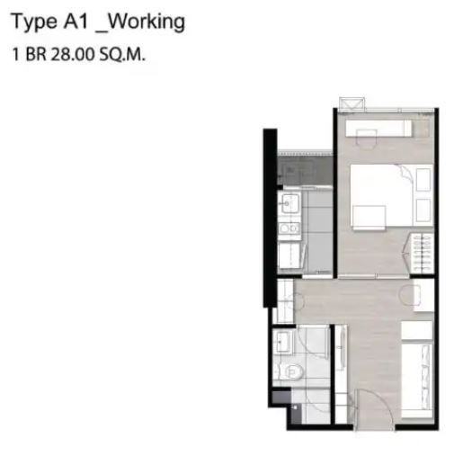 picture New room for rent Niche Pride Taopoon-Interchange 28 Sq.m. Fl21 fully furnish ready for move in - 14/19