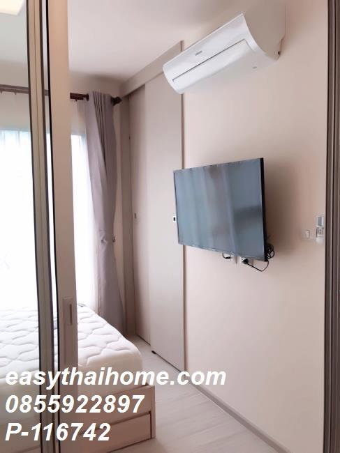 รูป P-116742 — ขายคอนโดพร้อมผู้เช่า Aspire Sathorn-Taksin Copper Zone ใกล้ BTS วุฒากาศ ชั้น 12 ห้อง 1 นอน 1 น้ำ 085-592-2897 Line: @easythaihome - รูปที่ 3/9