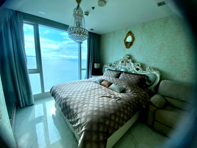 Condos for rent : For rent the Palm wongamat beach Front 2bed Direct sea view (S03-1013)