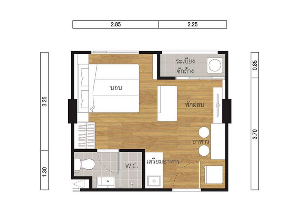Studio floor plan