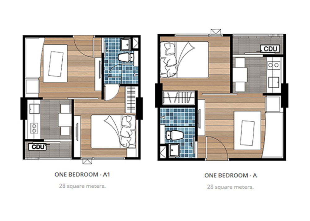 1 Bedroom floor plan