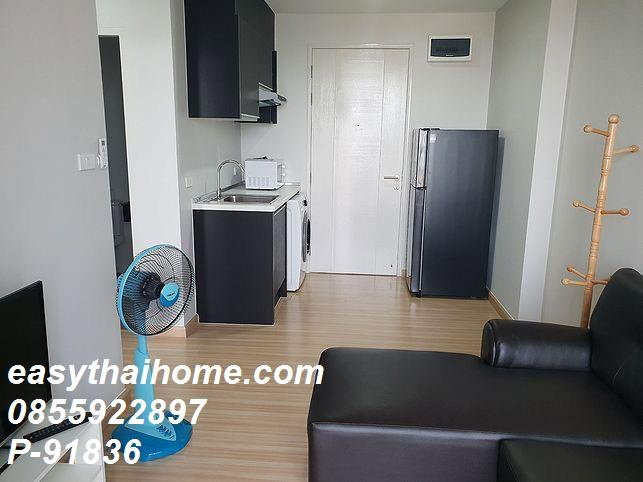 รูป P-91836 วิวเมืองสวย! เพลา วุฒากาศ 1 ห้องนอน ใกล้ BTS วุฒากาศ | Line Id: @easythaihome | 085-592-2897 - รูปที่ 2/5