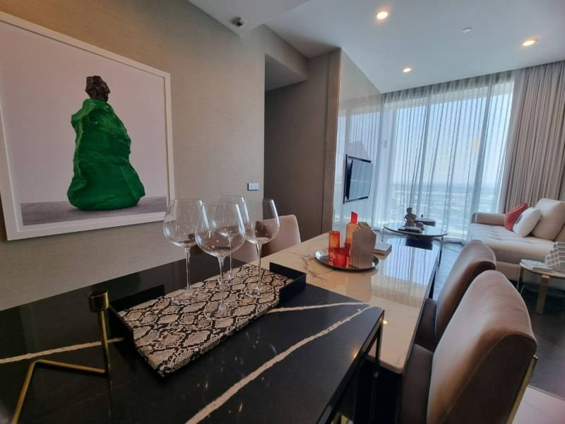 picture 💙🤍🧡(For Rent) The Esse Sukhumvit 36 💿2 bedrooms 🛀Bathtub 🚝BTS Thonglor - 4/13