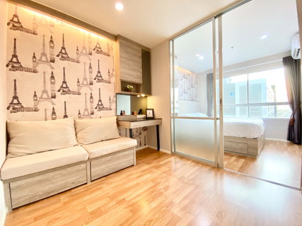 รูปภาพ Condo for rent, Lumpini Park Nawamin-Sriburapha, size 26 sq.m., Building C2,11th floor, built-in furniture, complete electrical appliances (city view)