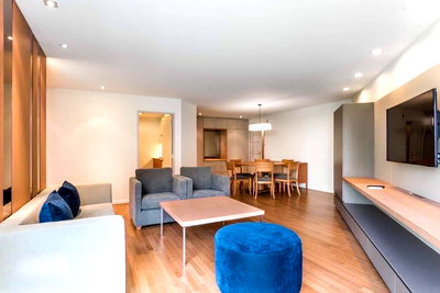 Condos for rent : Condo for rent Bangkok Garden New, 2+bedrooms, renovation, built-in, very beautiful Fully Furnished Line ID: @ppagent