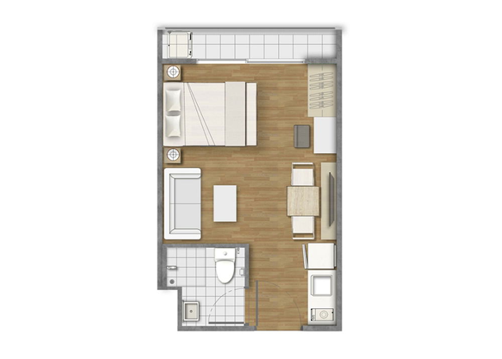 PETITE floor plan