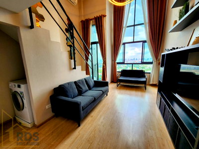 คอนโดให้เช่า : ให้เช่า IDEO New RAMA9 ห้อง duplex พร้อมเข้าอยู่  📌