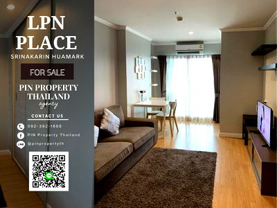 คอนโด สถาบันเทคโนโลยีไทย-ญี่ปุ่น : ◦°•♛•°◦ S00029 ขายคอนโด Lumpini place srinakarin huamark ขายต่ำกว่าทุน ห้องมุม ชั้นสูง วิวสวย โปร่งสบายตา ใกล้ลิฟต์, call 092-392-1688 (Pui/ปุ๊ย)