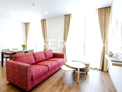 เช่าคอนโด BTS พร้อมพงษ์ : 2 นอน 2 น้ำ มีอ่าง ห้องกว้างๆ แต่งสวยสไตล์ Homey ชั้นสูง 10+ วิวดี ทำเลดี ใกล้ BTS พร้อมพงษ์ 500 ม. ที่คอนโด Noble BE33 / ให้เช่าคอนโด