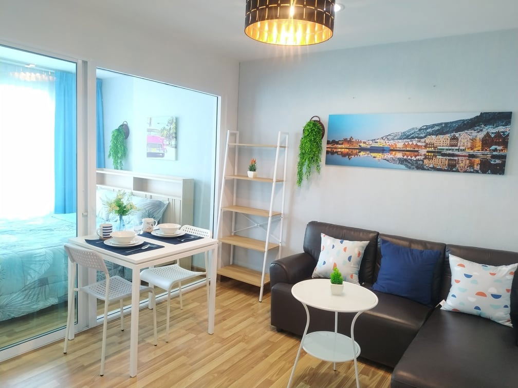 picture Come down to one room, 18th floor!!! Fairy room, beautiful view, fully furnished, walk 150 meters to BTS! Sale with tenants paying early every month! - 10/24