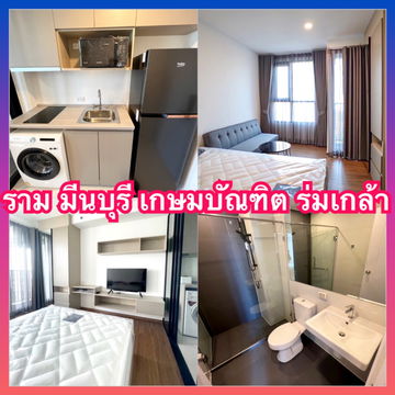The Origin Ramkhamhaeng 209 Condo for rent near Kasem Bundit Romklao, Bangchan, Ramindra, Minburi.