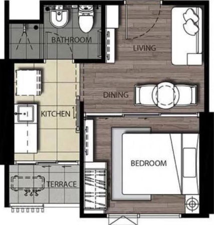 picture add line : cutecondo beautiful room + fully furnished Quick response - 5/5