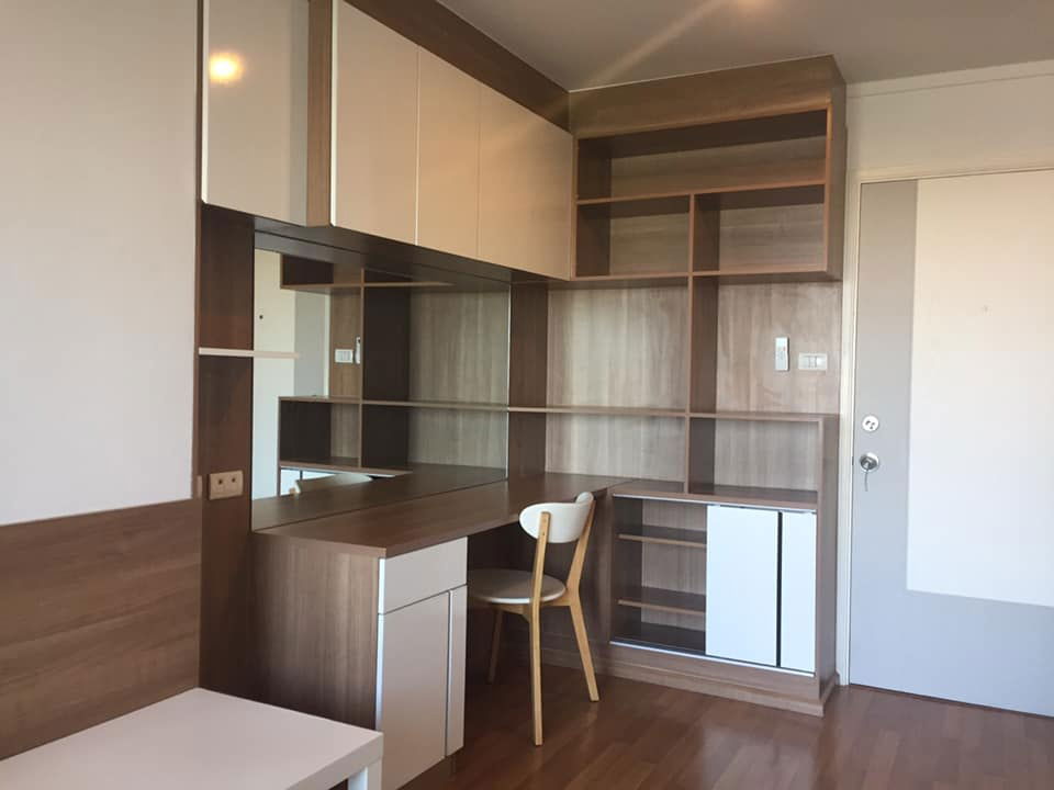 picture For rent, Lumpini Park Rama 9 RCA, beautiful room, high floor, built-in in the whole room, unblocked view, complete electrical appliances. - 2/7