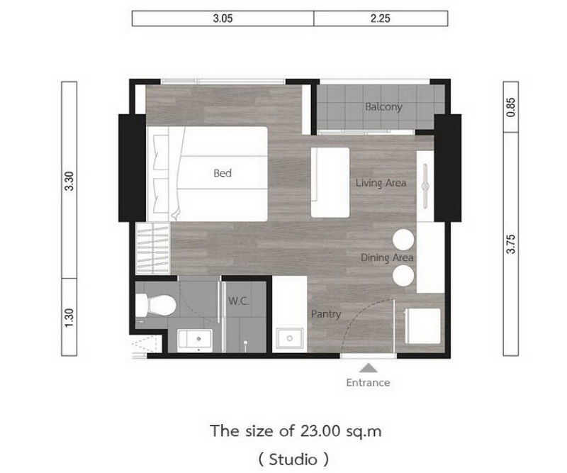 Studio floor plan