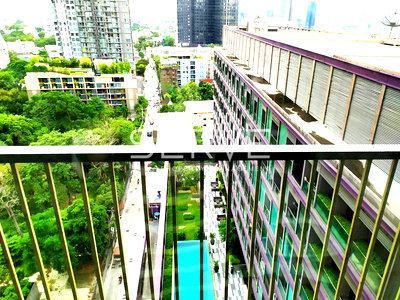 คอนโดให้เช่า : 1 Bed with 3 sided windows with large living room in the Thonglor area Next to BTS Thong Lo-Noble Remix (โนเบิล รีมิกซ์)