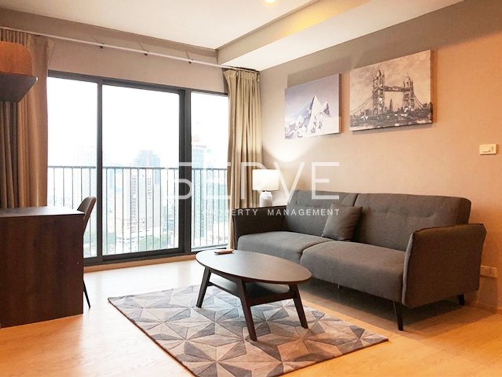 รูป 1 Bed 1 Bath with Bathtub Nice Room & Good View Perfect Location BTS Thong Lo / Condo For Rent-Noble Remix - รูปที่ 1/5