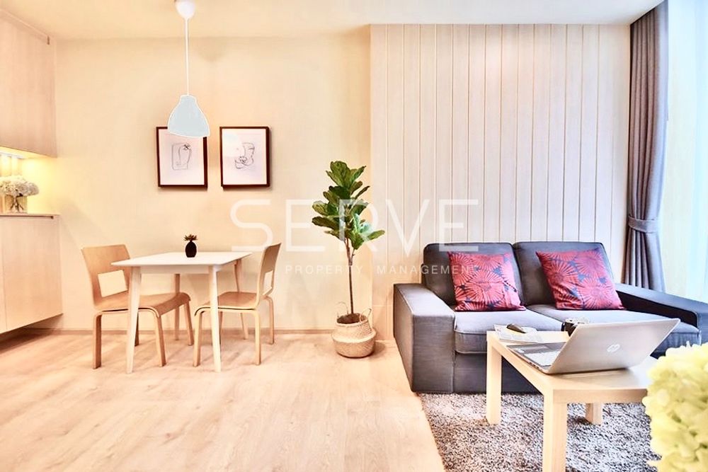 รูป Muji Style 1 Bed Unit on High Fl. (South side) BTS Asok & MRT Sukhumvit 550 m. / Condo For Rent-Noble Recole Sukhumvit 19 (โนเบิล รีโคล สุขุมวิท 19) - รูปที่ 3/12
