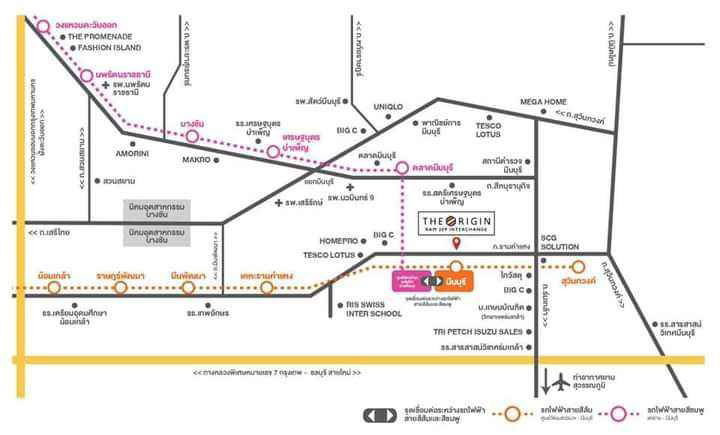 รูป !!คอนโด ดิ ออริจิ้น รามฯ 209 อินเตอร์เชนจ์ (The Origin Ram 209 Interchange) ใกล้ รถไฟฟ้าสายสีชมพู พร้อมเข้าอยู่  - รูปที่ 11/22