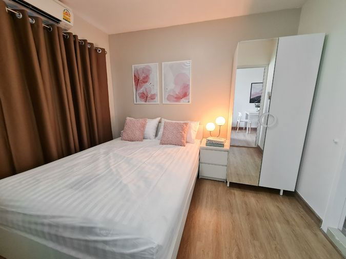 รูป 🥳[เช่า-RAR23021-130] The Happiness Condo. ตึก C4, ชั้น 4*ห้องมุม *มีเครื่องซักผ้า💚Line id: @thefirstagent** - รูปที่ 2/11