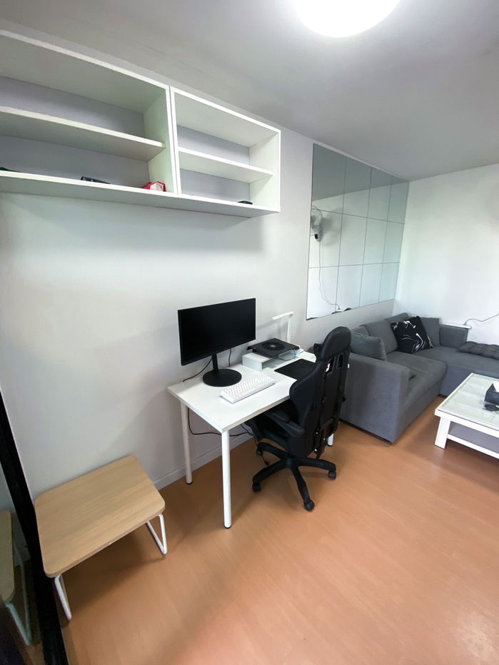 picture (Owner released by himself) I Condo Sukhumvit 105, near BTS Bearing, large room 31 sq m., 6th floor, Building A6, good view, 1 bedroom  with furniture - 11/38