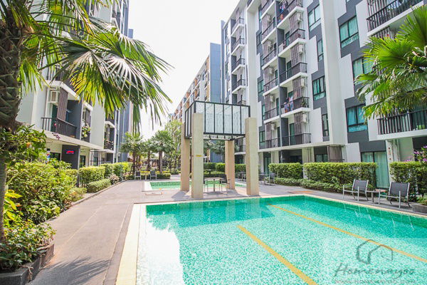 picture (Owner released by himself) I Condo Sukhumvit 105, near BTS Bearing, large room 31 sq m., 6th floor, Building A6, good view, 1 bedroom  with furniture - 28/38