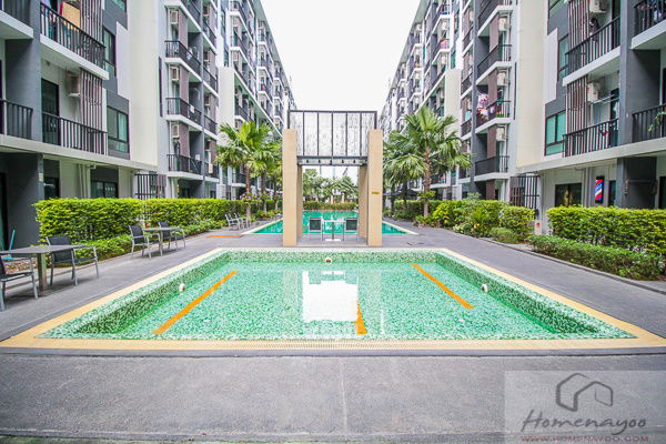 picture (Owner released by himself) I Condo Sukhumvit 105, near BTS Bearing, large room 31 sq m., 6th floor, Building A6, good view, 1 bedroom  with furniture - 27/38