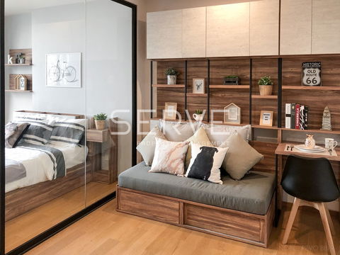Studio with Partition City view @BTS Surasak  / Condo For Rent and Condo For Sale-Noble Revo Silom