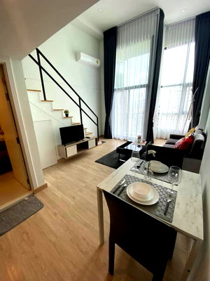 Condos for rent : Condo For rent Knightsbridge Tiwanon, Duplex, 2 floors, 1 bedroom Fully Furnished, Line ID: @ppagent