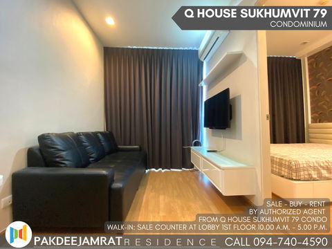 Rent Q House Sukhumvit 79 1 bedroom 1 bathroom size 30 sq.m. 16,000 baht / month