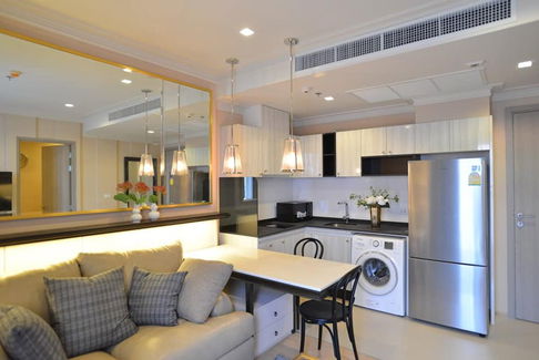 1 Bed 1 Bath with Bathtub Nice Room Good Location BTS Thong Lo 750 m. / Condo For Rent-HQ Thonglor by Sansiri