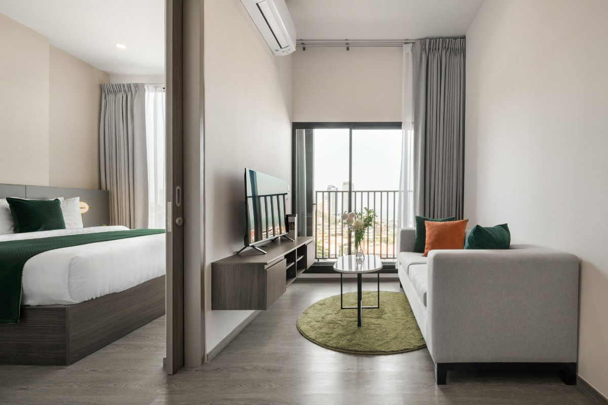 ✅ให้เช่าคอนโด แฮมป์ตัน ศรีราชา  1 Bedroom Plus Executive  37  ตร.ม. 𝙁𝙍𝙀𝙀 𝙒𝙞𝙛𝙞 ห้องสวย แต่งครบ  ✅