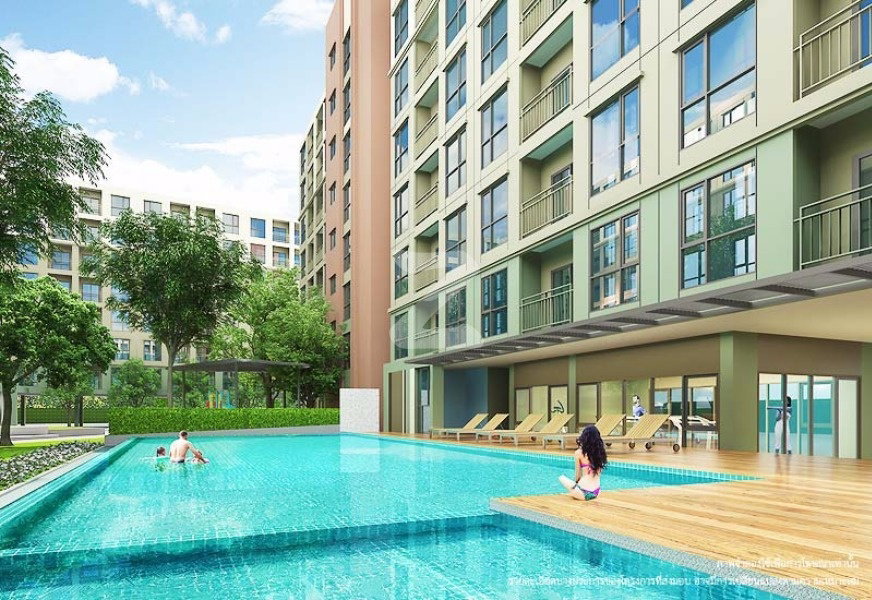รูป 🌈🌈🌈Lumpini Place Bangna KM.3 (ลุมพินี เพลส บางนา กม.3)  หลังเซ็นทรัลบางนา   ชั้น 2 ตึกA ขนาด 26ตรม.🌈🌈🌈 - รูปที่ 7/9