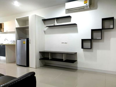 Condos for rent Rayong Technical College  : Condo for rent 5790/mth. Big 1bedroom 37 sqm. included furniture+Air2+TV+Refri
