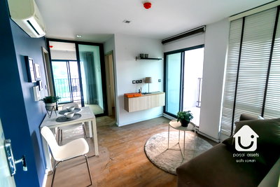 ขายคอนโด : ขายคอนโด Tropicana @ BTS เอราวัณ คอนโดใกล้รถไฟฟ้า BTS เอราวัณ ชั้น 3 ห้องมุม แบบ 2 ห้องนอน ขนาด 37.99 ตร.ม.