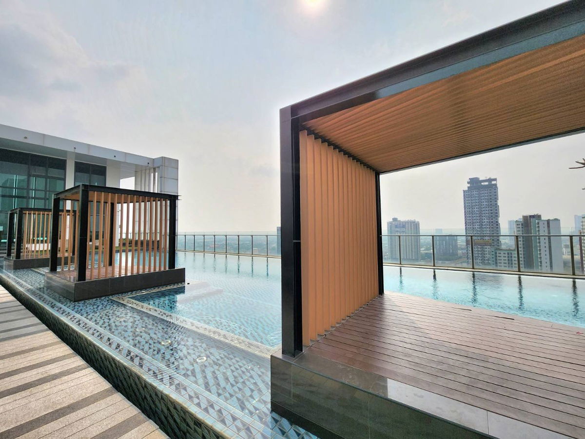 รูป **สถานะตามภาพปก ห้องหายาก ห้องมุม 2 ห้องนอน** ให้เช่า คอนโด The Hotel Service Condominium ห้องหรู ติดMRTบางกระสอ - รูปที่ 13/25